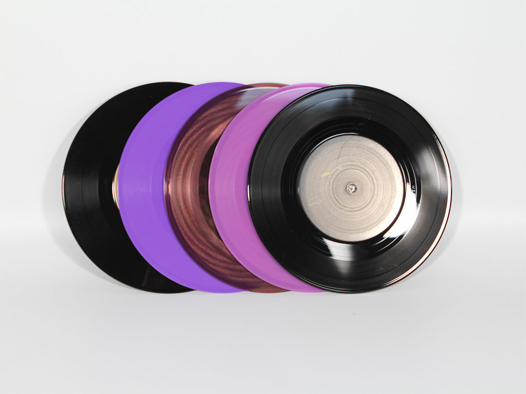 Colored Vinyl Records manufactured by Purple Media Company