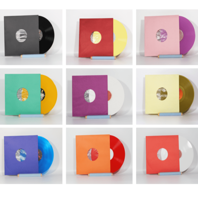 Coloed Paper Inner Sleeves for Vinyl Records