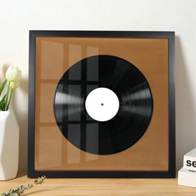 vinyl records decorative frame
